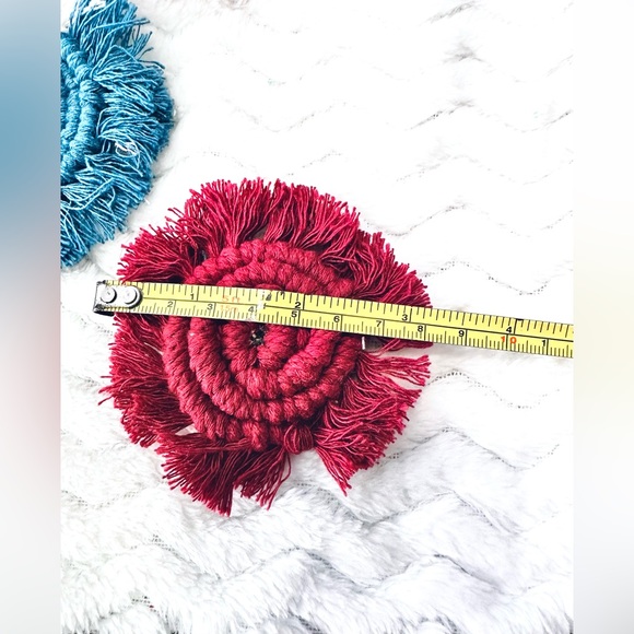 NEW: [5pc Set] Soul Embellishment’s Hand Woven Macrame Home Decor Magnets - Picture 7 of 16